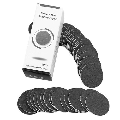 Disques De Remplacement En Papier De Verre, 60 Pièces, Pour Lime À Pied Électrique, Outil De Pédicure Pour Enlever Les Callosités 