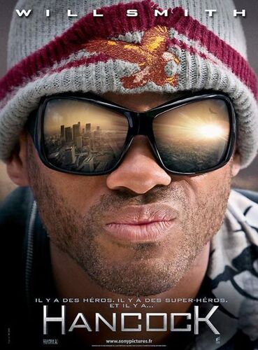 Hancock - Véritable Affiche De Cinéma - Format 40x60 - De Peter Berg Avec Will Smith, Charlize Theron, Jason Bateman - 2008
