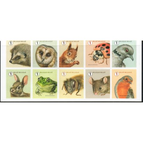 Belgique Timbres Animaux Des Forêts 2020