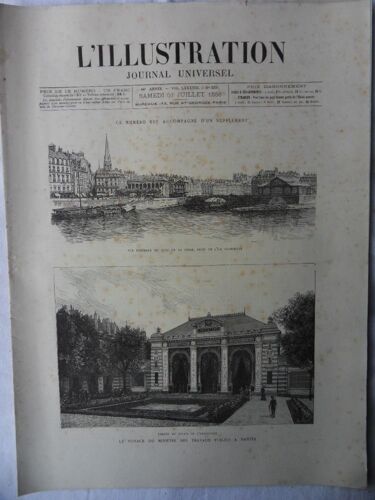 Hebdomadaire L Illustration N°2266 Du 31/07/1886