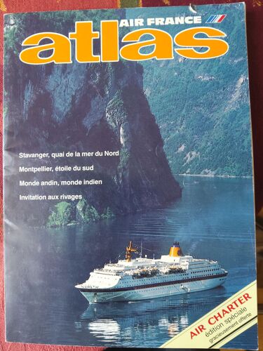 Revue Atlas Air France 1988 Stavanger Quai De La Mer Du Nord
