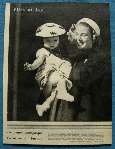 Paris Match N°451, Coupure De Presse: Grace Et Caroline De Monaco