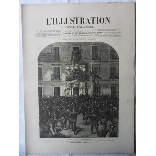 Hebdomadaire L Illustration N°2221 Du 19 09 1885
