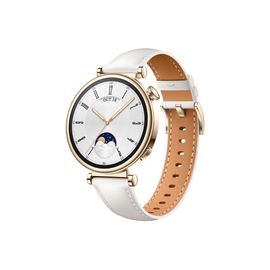 Huawei WATCH GT4 41mm CLASSIC Bracelet cuir blanc