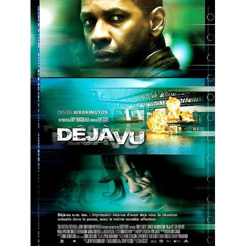 Déjà Vu - Véritable Affiche De Cinéma Pliée- Format 40x60 Cm - De Tony Scott Avec Denzel Washington, Jim Caviezel, Paula Patton, Val Kilmer, Adam Goldberg -2006