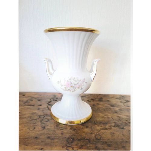 Vase double anse porcelaine bavaroise Seltmann Weiden  vintage