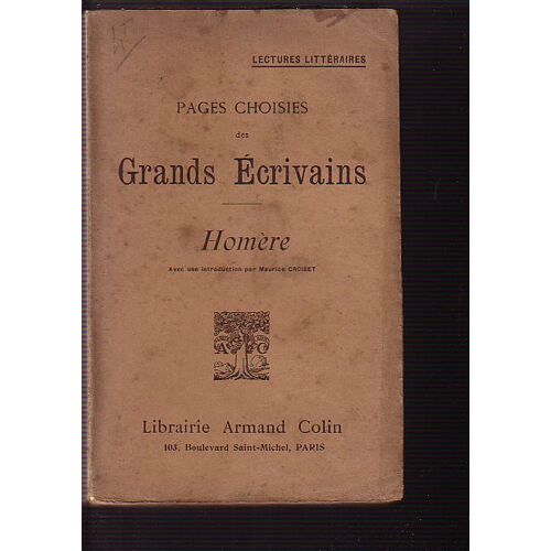 Pages Choisies Des Grands Ecrivains, Homere