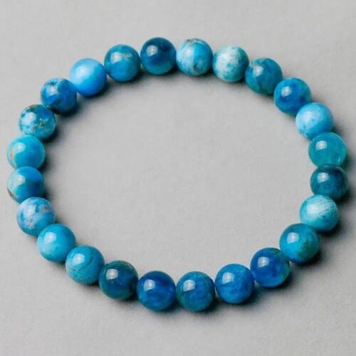 Bracelet En Apatite Bleue Naturelle Pour Favoriser Le Calme Et L'apaisement