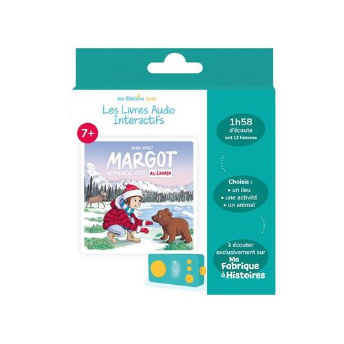 Lunii - Coffret Margot Apprentie Véto Au Canada - Livre Audio Interactif Dès 7 Ans À Écouter Sur Ma Fabrique À Histoires