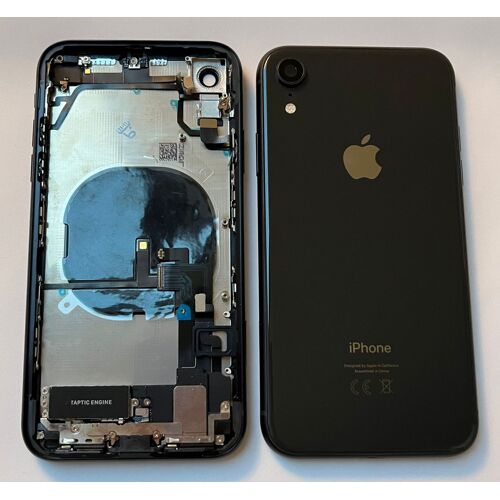 Chassis Complet Coque Arriere Pour Iphone Xr Noir + Colle