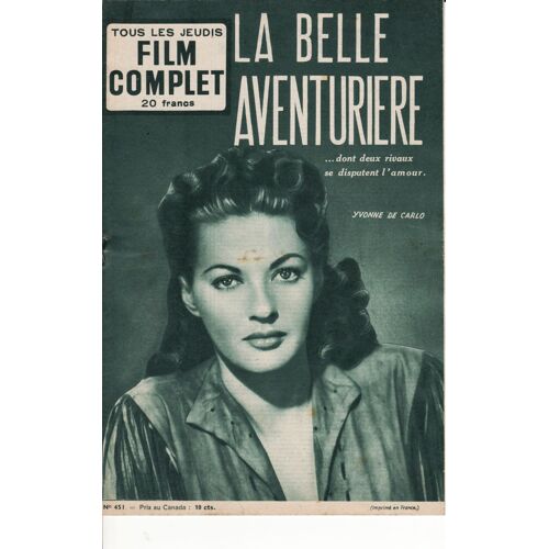 Film "La Belle Aventurière" Avec Yvonne De Carlo