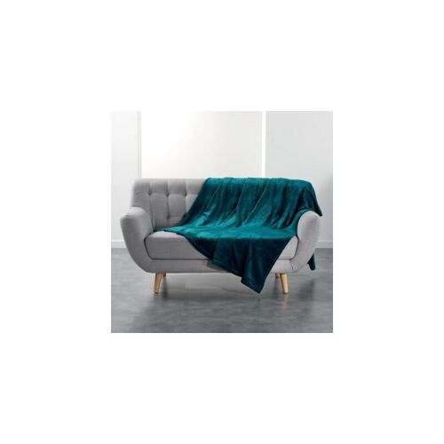 Plaid polaire - Flanou - 180 x 220 cm - Bleu