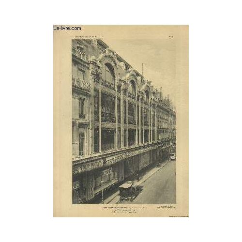 Les Galeries Lafayette (Agrandissement) À Paris I : Façade Rue De La Chaussée-D Antin - Planche En Noir Et Blanc N°24 Extraite De L Ouvrage L Architecture Au Xxe Siècle Tome Iv.