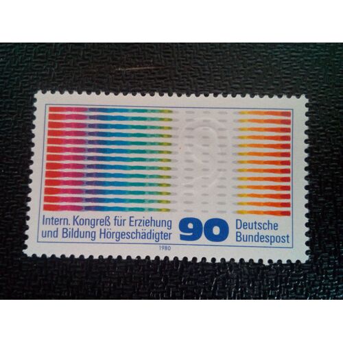 Timbre Allemagne / Rfa Yt 899 Congrès International Pour Les Malentendants, Hambourg 1980 ( 0031004 )