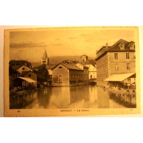 Carte Postale Ancienne Haute Savoie Annecy Le Canal