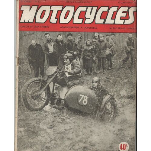 Motocycles  N° 67 : Motocycles 67 Du 15 Janvier 1952
