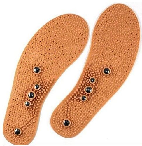 Semelle (1 Paire) Ergonomique (Avec Voute Plantaire) - Massante (Massage Chinois) - Détoxifiante (Pastilles Magnétiques / Aimants Sur Points D'acupuncture) - Relaxante - Thermo-Régulatrice -