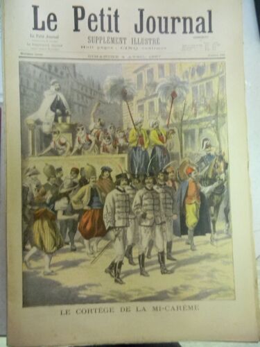 Le Petit Journal, Supplément Illustré N° 333 : Le Cortège De La Mi-Carême (Gravure En Première Page) - Gravure En Dernière Page: L'agriculture Moderne