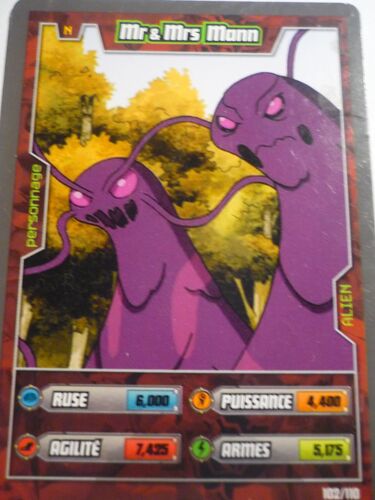 Carte Ben 10 Alien Aventures Mr Et Mme Mann 102/110