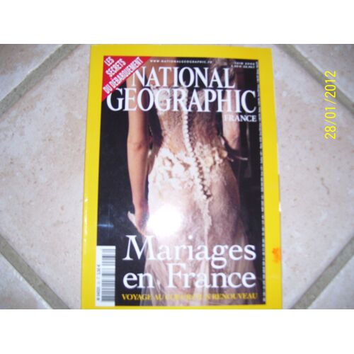 National Geographic France - Juin 2002. Mariages En France.