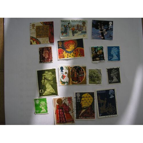 (214) 15 Timbres Oblitérés D'angleterre
