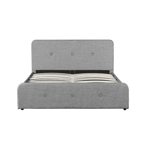 Cadre De Lit Bala Avec Sommier Relevable À Lattes - Gris, Largeur - 160 Cm