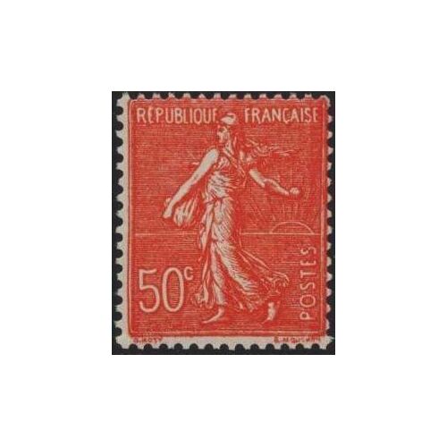 Timbre France 1926 Oblitéré - Semeuse Lignée - 50c Yt199
