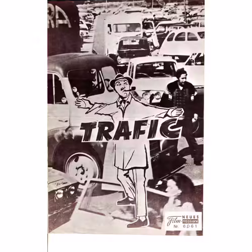 Programme Allemand Du Film "Trafic" Avec Jacques Tati