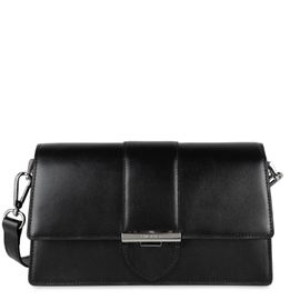 Sac trotteur A rabat avec fermoir Paris Ily Lancaster 531-017 Noir