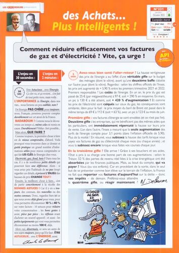 Les Emmerdeurs No 331 + 1 Supplément - Octobre 2022 - Astuces 100 % Légales