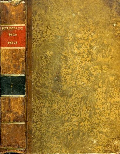Dictionnaire De La Fable, Tome I (A-G)
