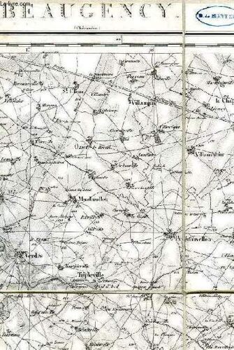 Carte D'etat Major, Beaugency, N° 94