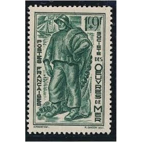 Au Profit Des Oeuvres De Mer : Marin Année 1941 N° 504 Yvert Et Tellier Luxe