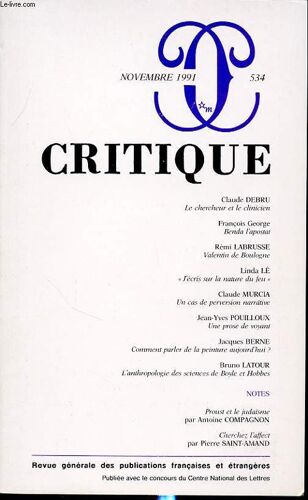 Critique N.534