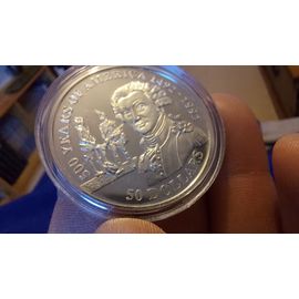 La Fayette Médaille Argent 50 Dollars Cook Islands Elizabeth Ii 31 Grammes 38.7 Mm 1991