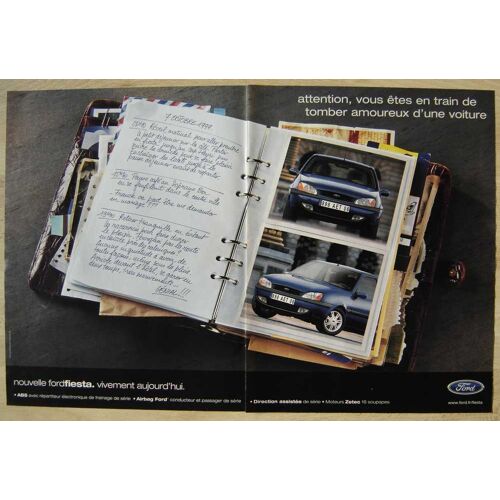 Publicité Papier - Voiture Ford Fiesta De 1999