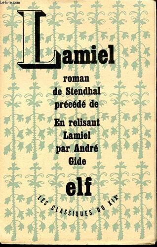 Lamiel Roman De Stendhal Precede De En Relisant Lamiel.