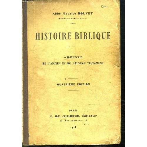 Histoire Biblique.