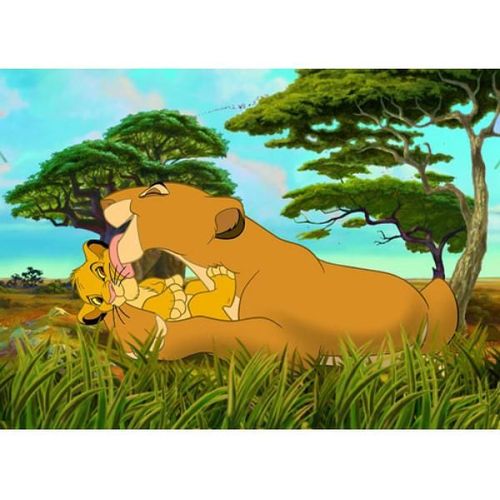 Puzzle Nathan Le Roi Lion-La Toilette 60 Pièces