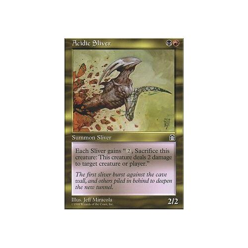Acidic Sliver ( Slivoïde Acide ) - Magic Mtg - Stronghold Vo E 126 - U