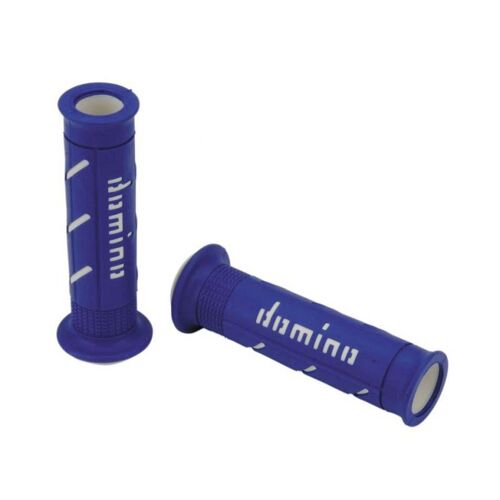 Domino - Poignées De Guidon Xm2 Bicolore Route Bleu/Blanc Domino