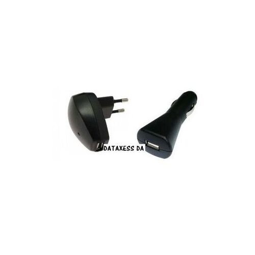 PACK Adaptateur secteur USB + adaptateur voiture usb pour Samsung GT-C3530