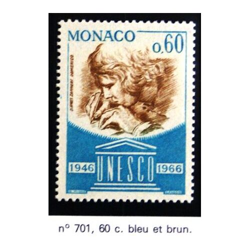 Timbre Monaco Neuf N 701 60c Unesco