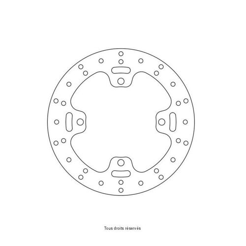 Sifam - Disque De Frein Pour Moto/Quad/Scooter Compatible Kawasaki 240x133x115 Nbtrou4xø10,5 Ep4