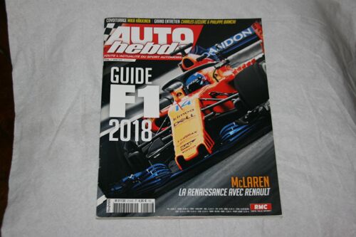 Auto Moto N°2154 1er Mars 2018 Guide F1 2018 En Tres Tres Bon Etat