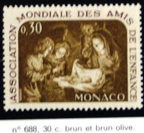 Timbre Monaco Neuf N 688 30c