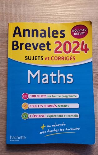 Annales Brevet 2024 - Maths