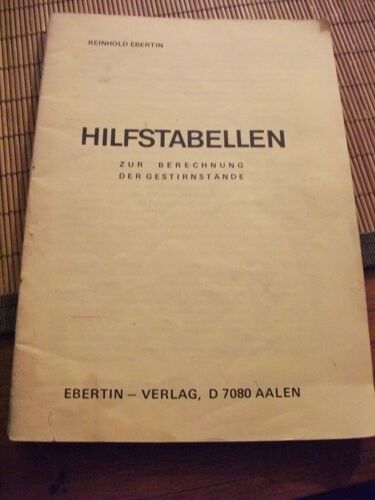 Hilfstabellen Zur Berechnung Der Gestirnstände