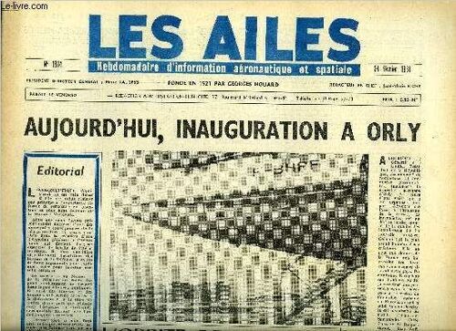 Les Ailes N° 1814 - Un C-130 S.T.O.L. Pour L Europe ? Par Pierre Demoulin, Potez Et Heinkel Relancent Le Cm-191, L Orbite De Venusik Par Albert Ducrocq, La Défense Aérienne Maoneuvres O.T.A.N., Le(...)
