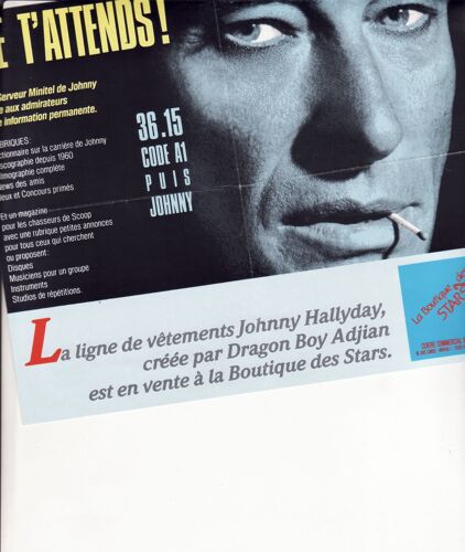Pub Johnny Hallyday, Sa Ligne De Vêtements